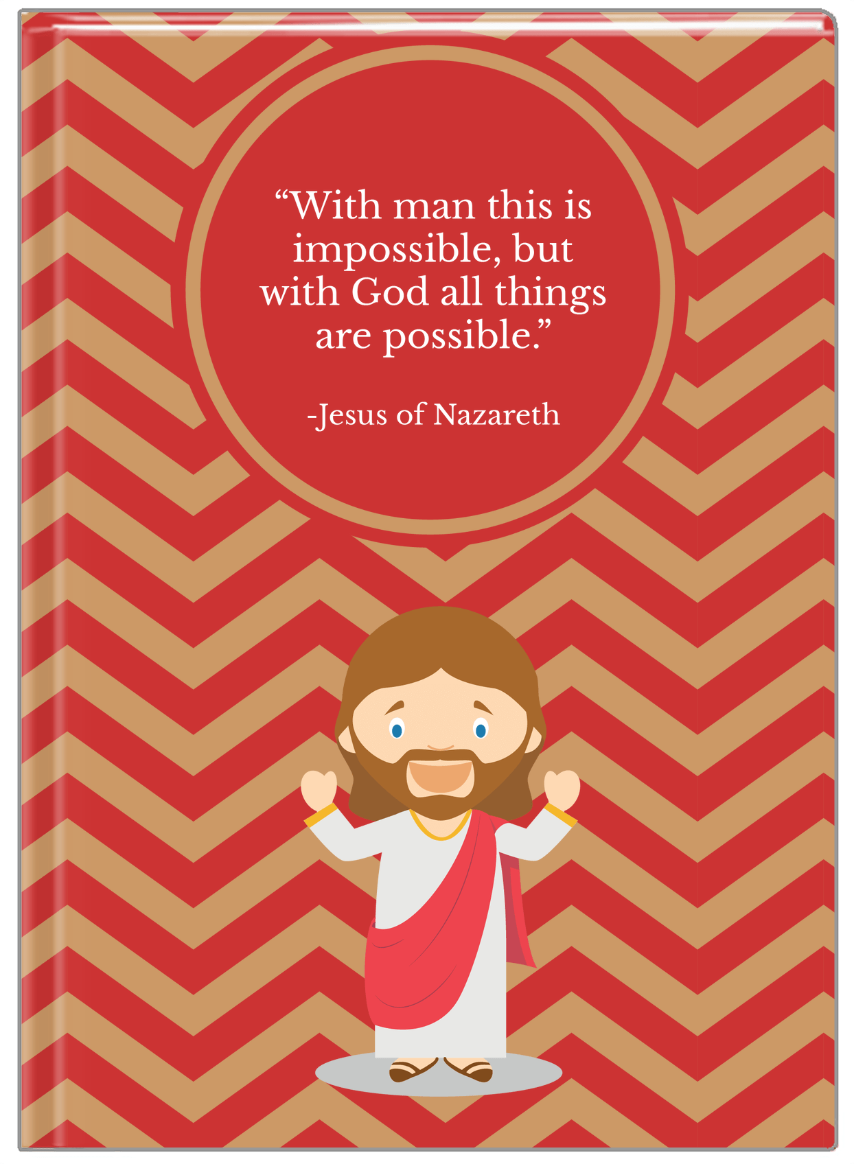 Famous Quotes Journal - Jesus of Nazareth - Front View