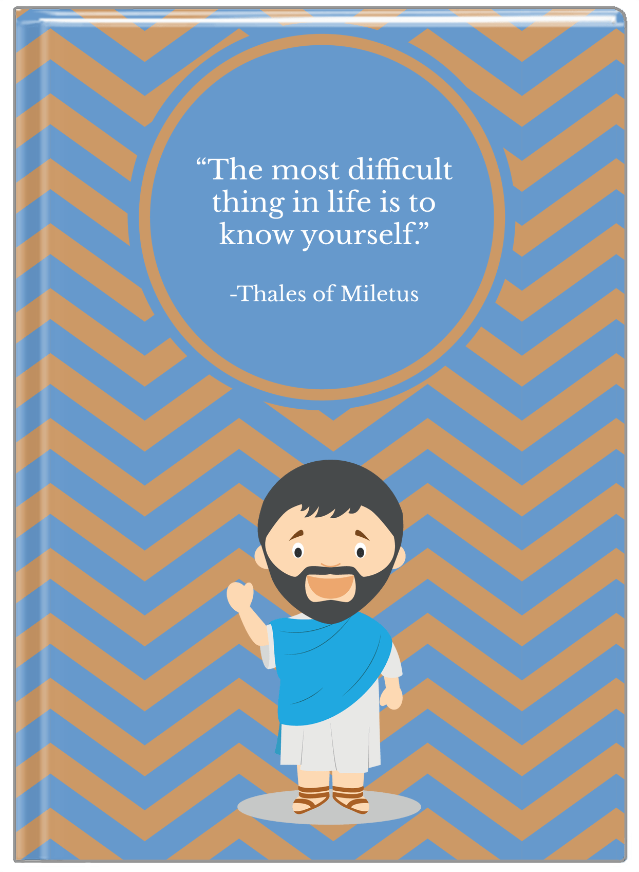Famous Quotes Journal - Thales of Miletus - Front View