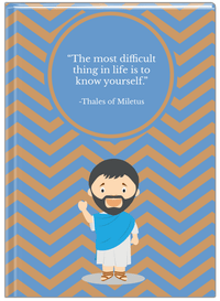 Thumbnail for Famous Quotes Journal - Thales of Miletus - Front View