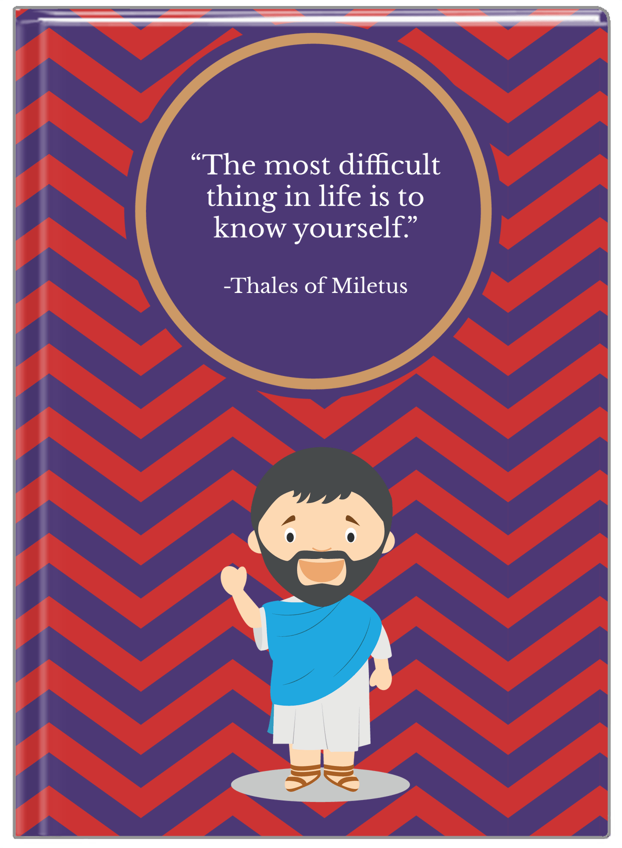 Famous Quotes Journal - Thales of Miletus - Front View