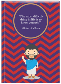 Thumbnail for Famous Quotes Journal - Thales of Miletus - Front View