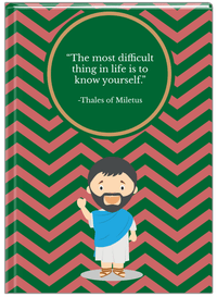 Thumbnail for Famous Quotes Journal - Thales of Miletus - Front View