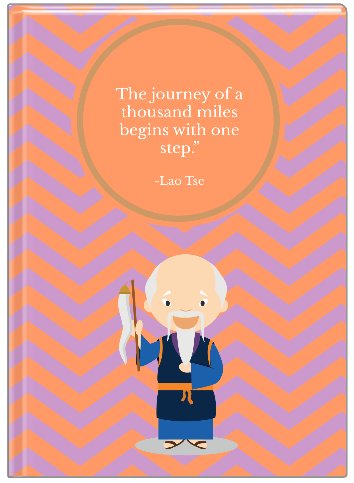 Famous Quotes Journal - Lao Tse - Front View