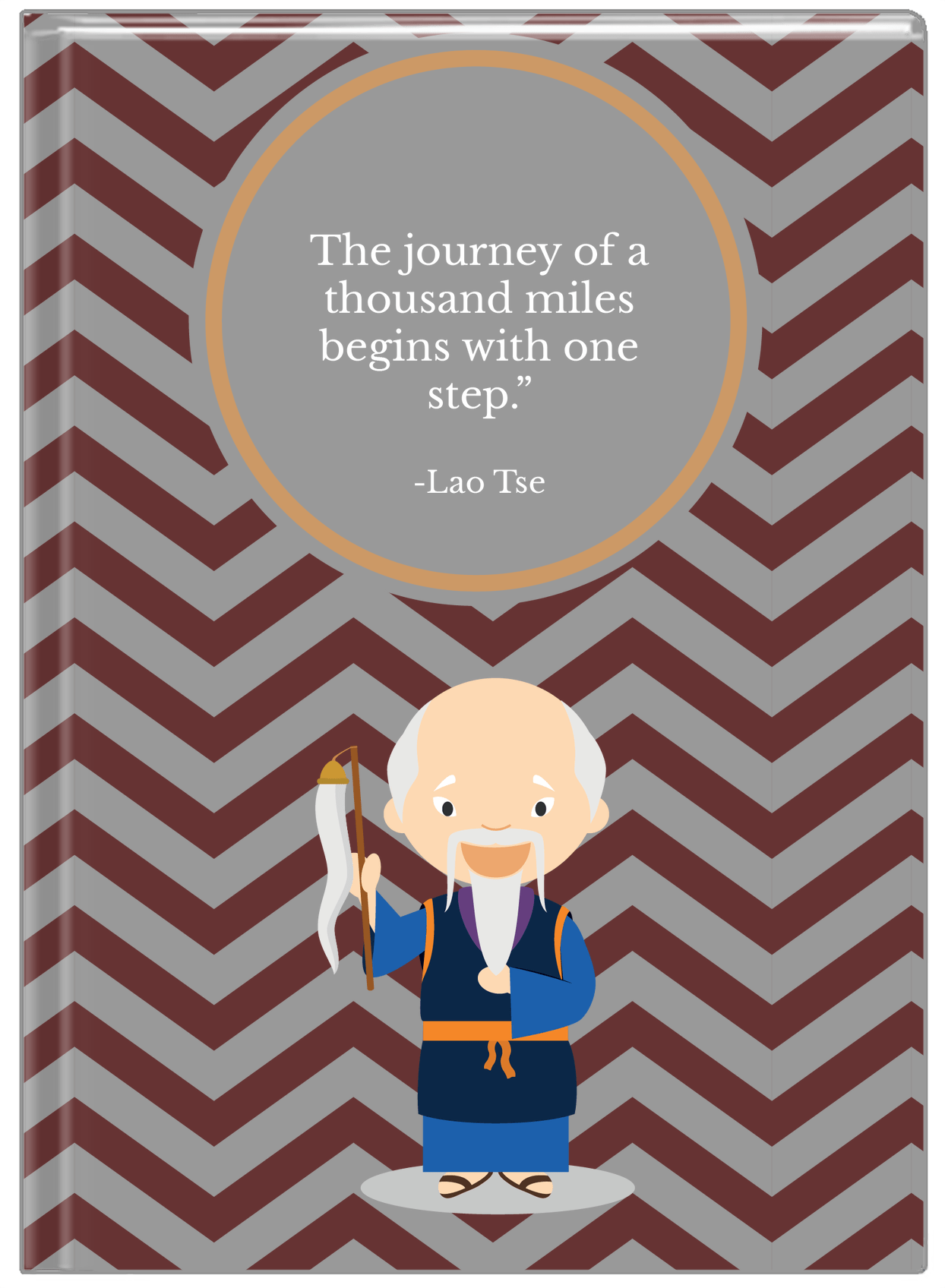 Famous Quotes Journal - Lao Tse - Front View