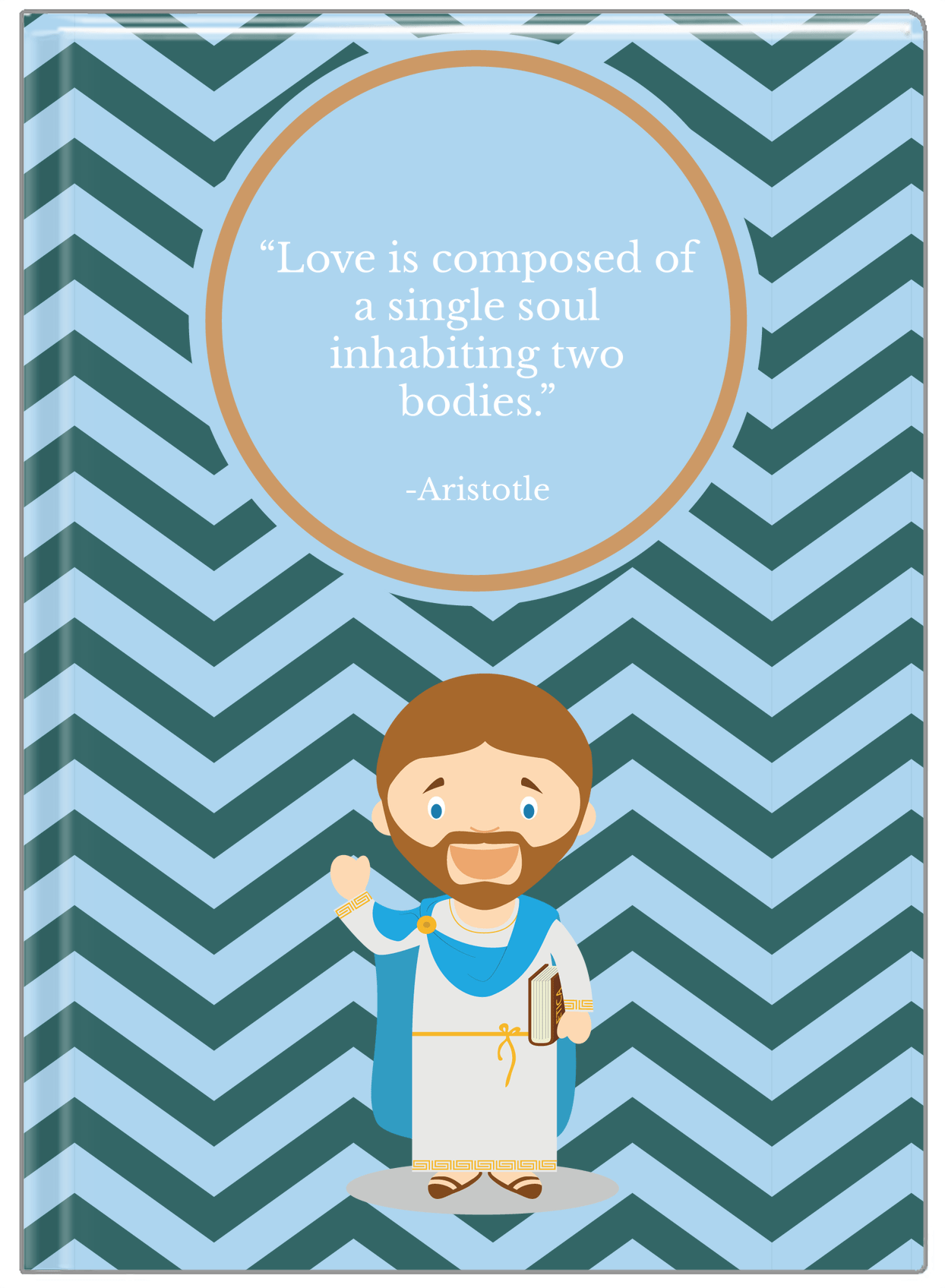 Famous Quotes Journal - Aristotle - Front View