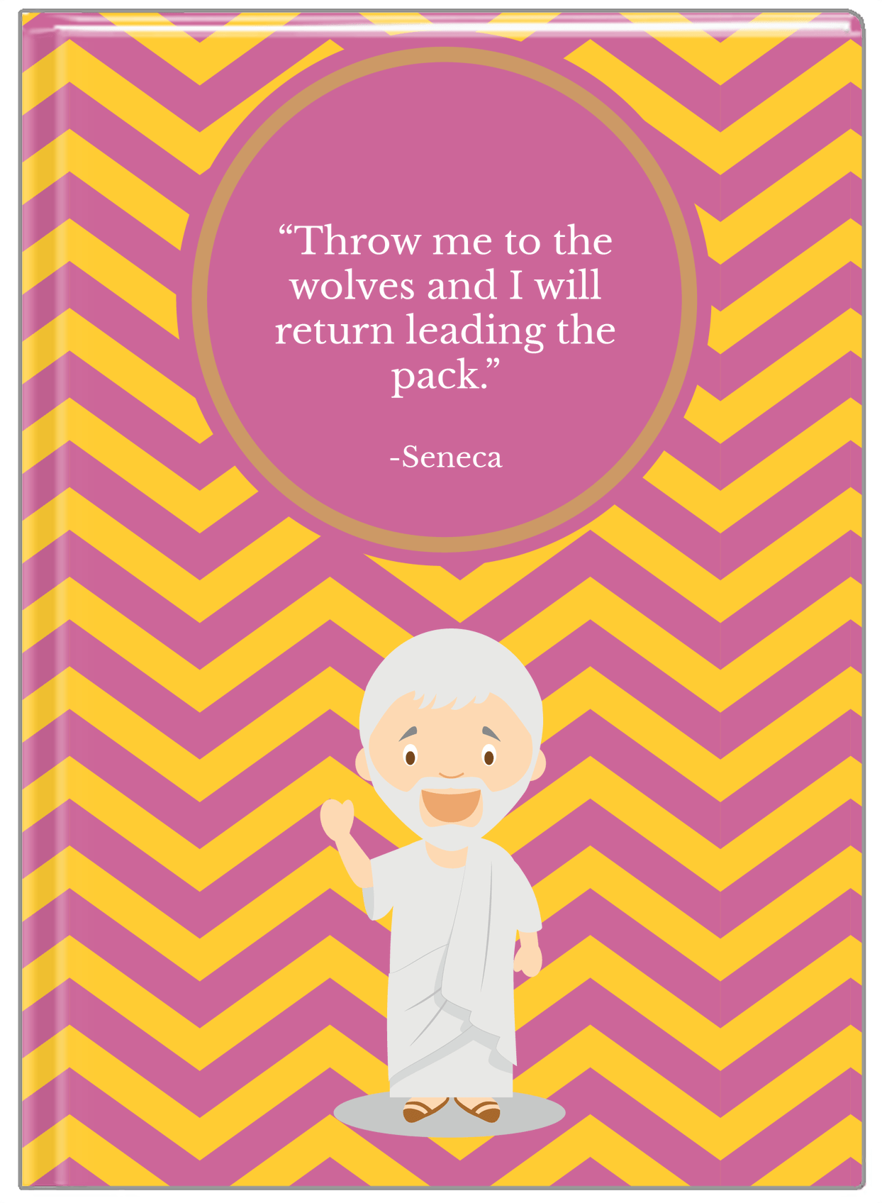 Famous Quotes Journal - Seneca - Front View