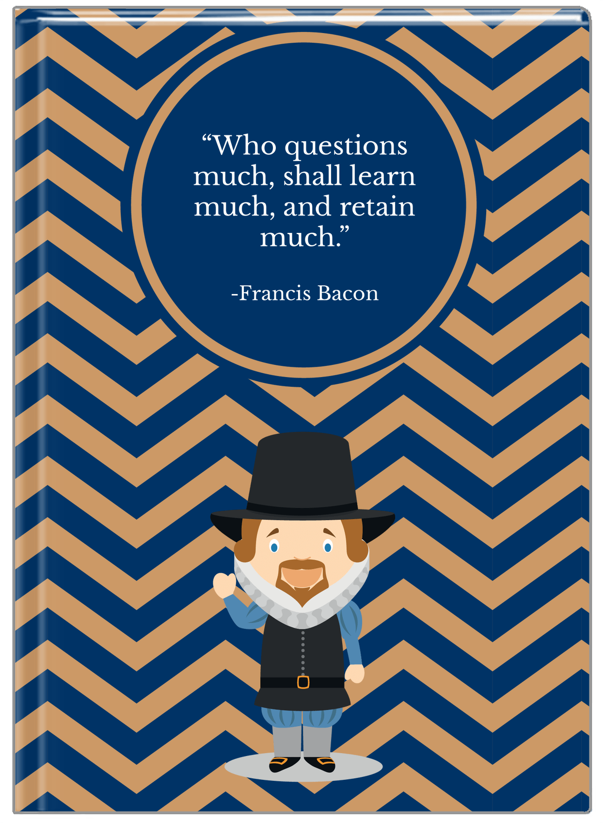 Famous Quotes Journal - Francis Bacon - Front View