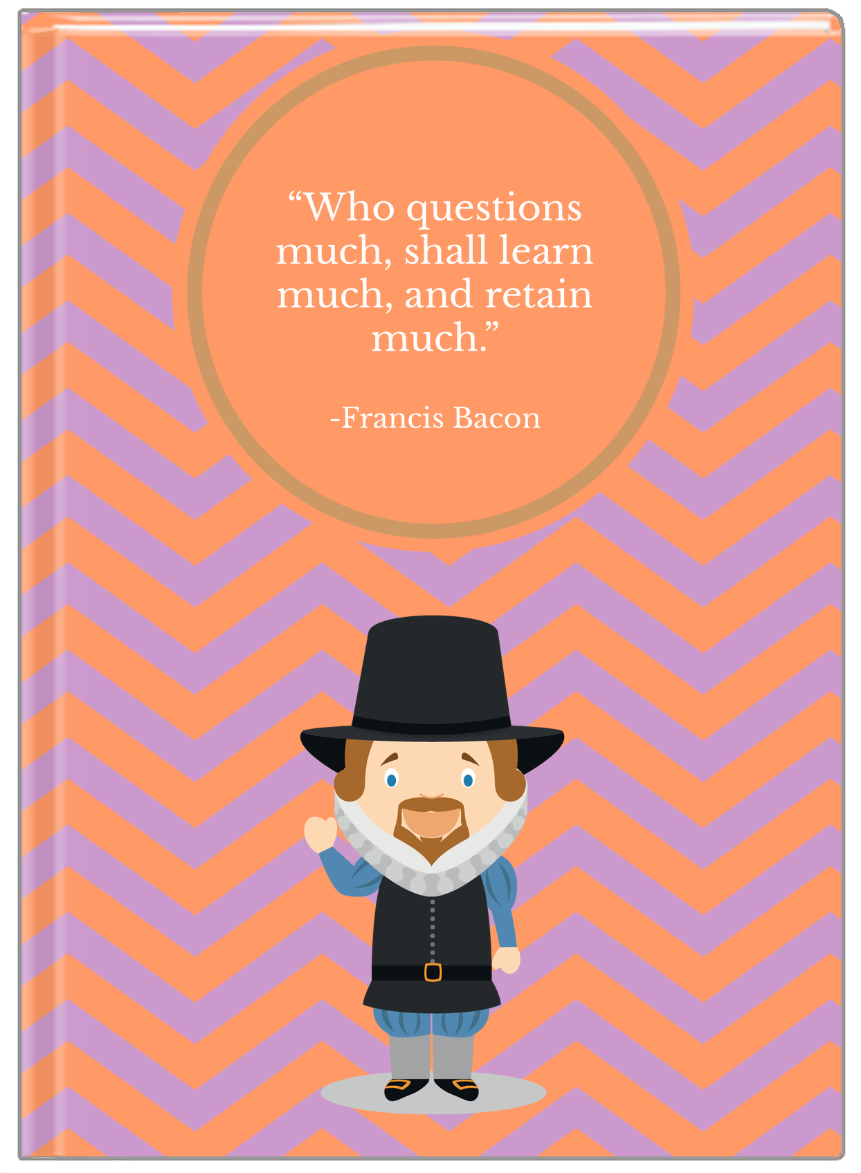 Famous Quotes Journal - Francis Bacon - Front View
