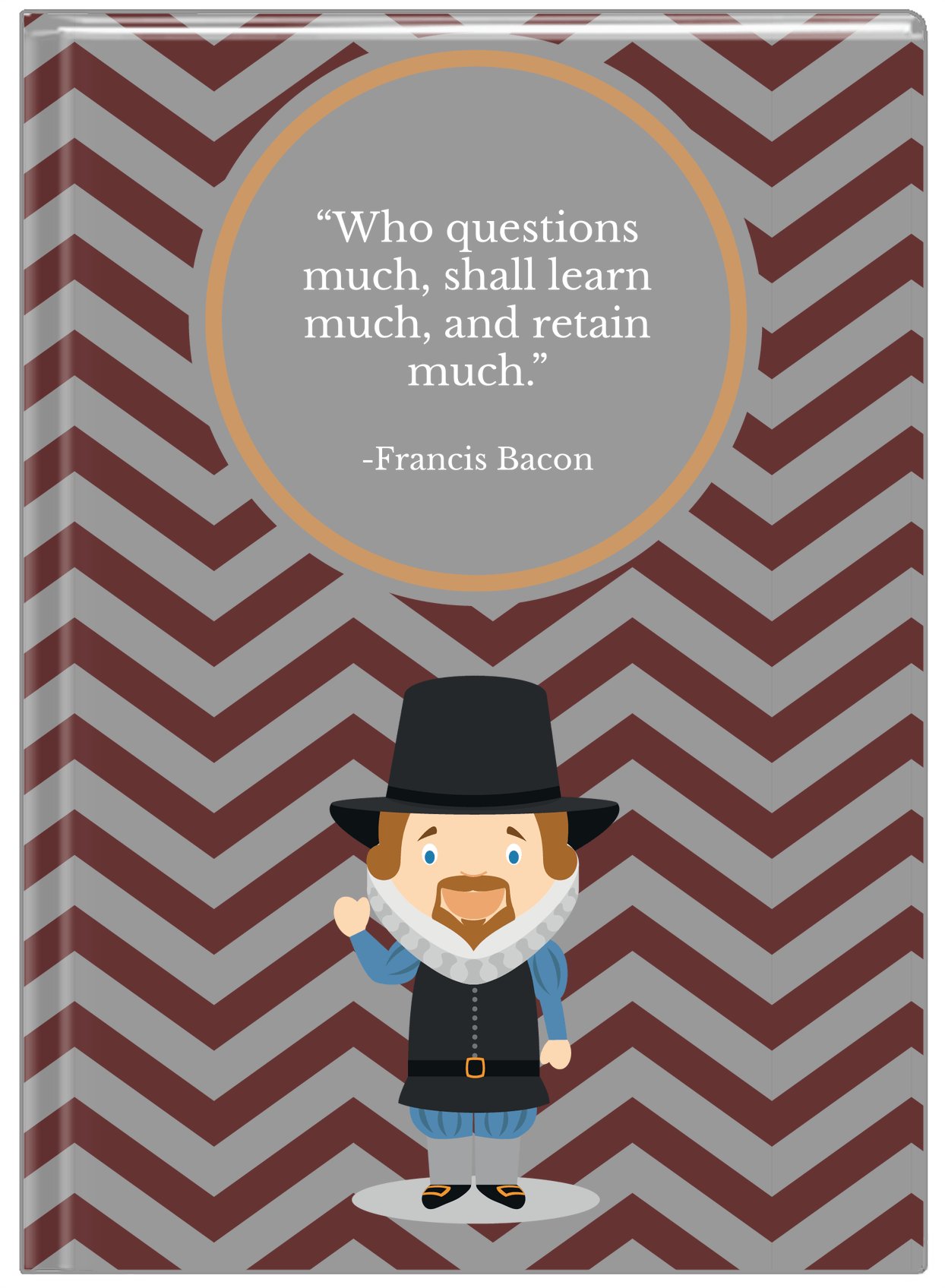 Famous Quotes Journal - Francis Bacon - Front View
