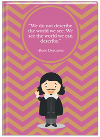Thumbnail for Famous Quotes Journal - Rene Descartes - Front View