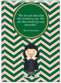 Thumbnail for Famous Quotes Journal - Rene Descartes - Front View