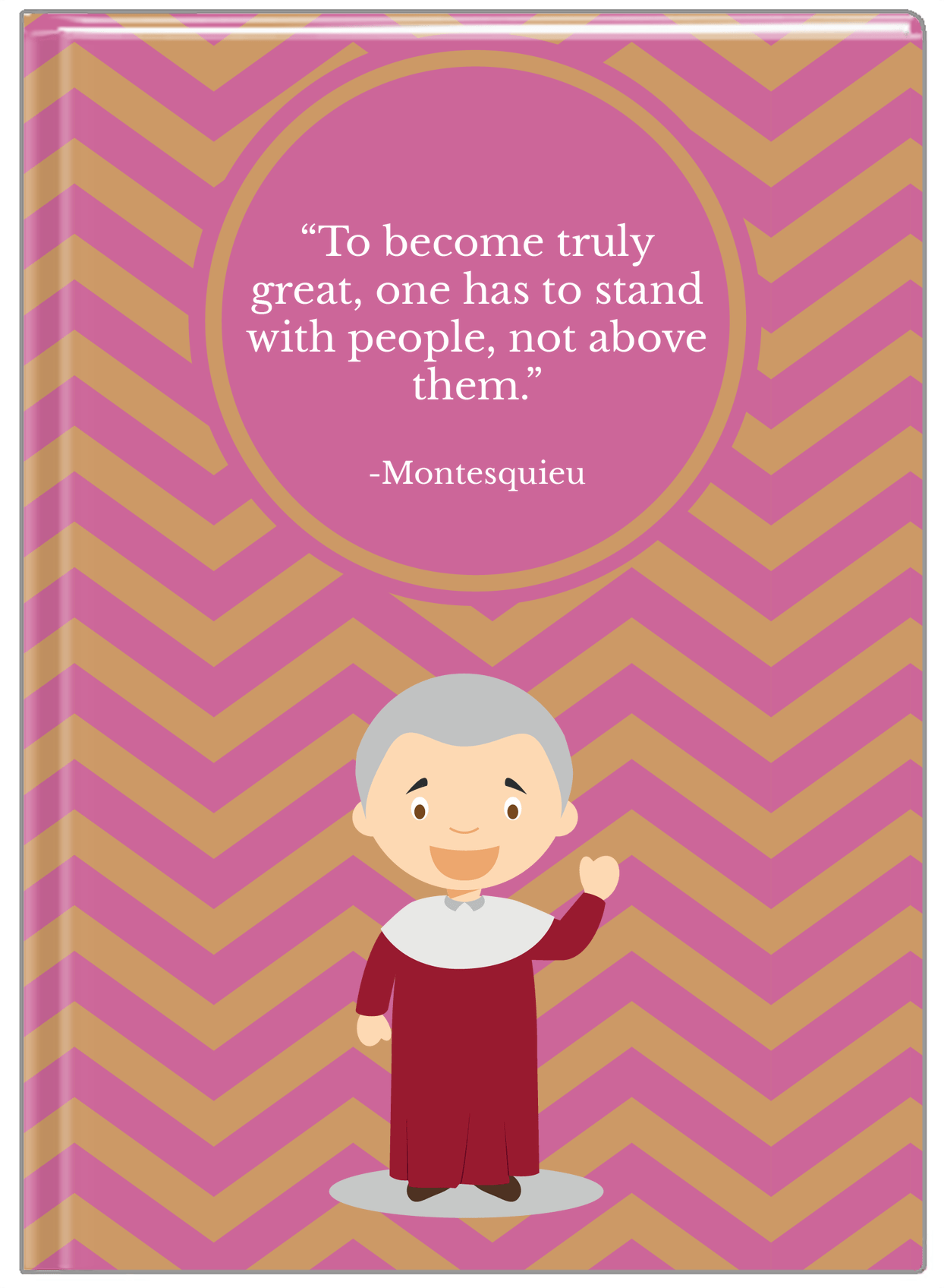 Famous Quotes Journal - Montesquieu - Front View