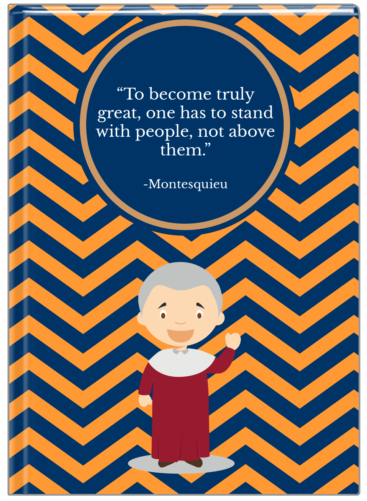 Famous Quotes Journal - Montesquieu - Front View