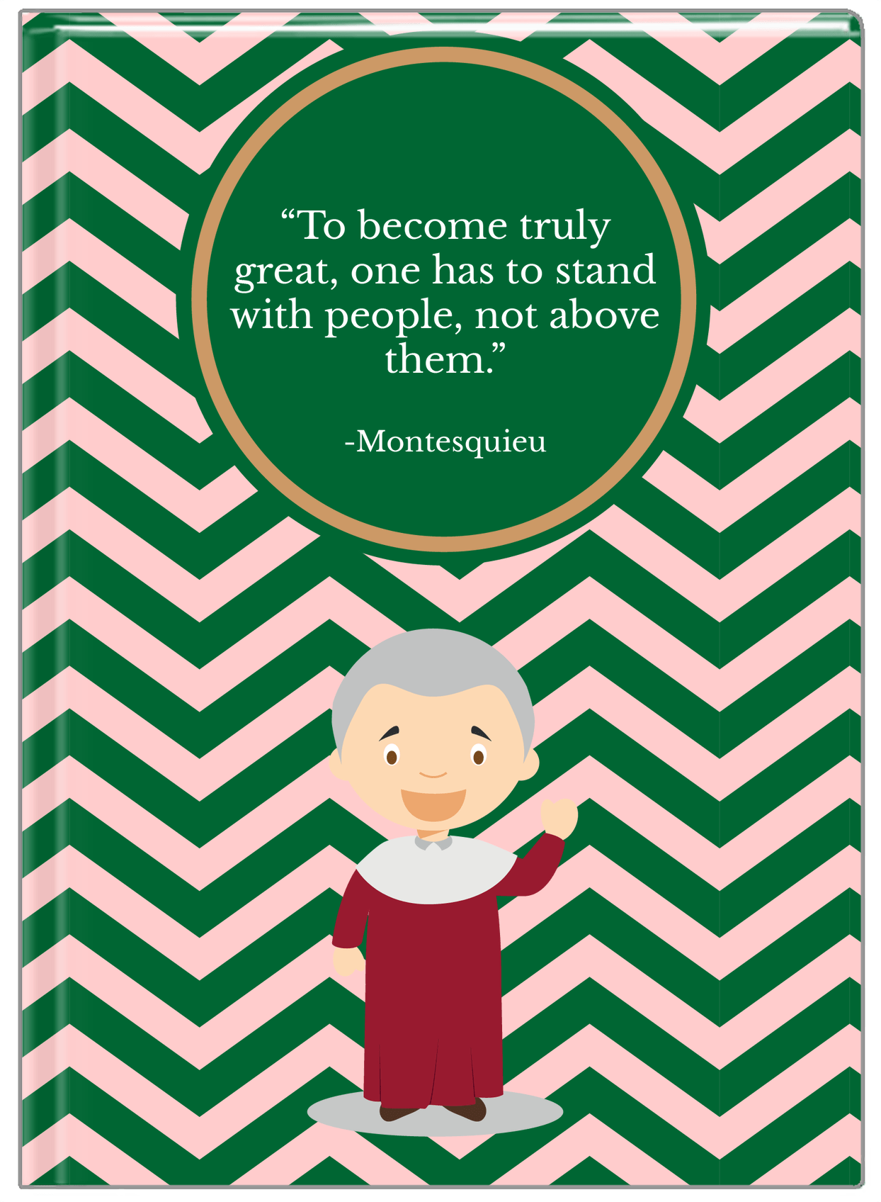 Famous Quotes Journal - Montesquieu - Front View
