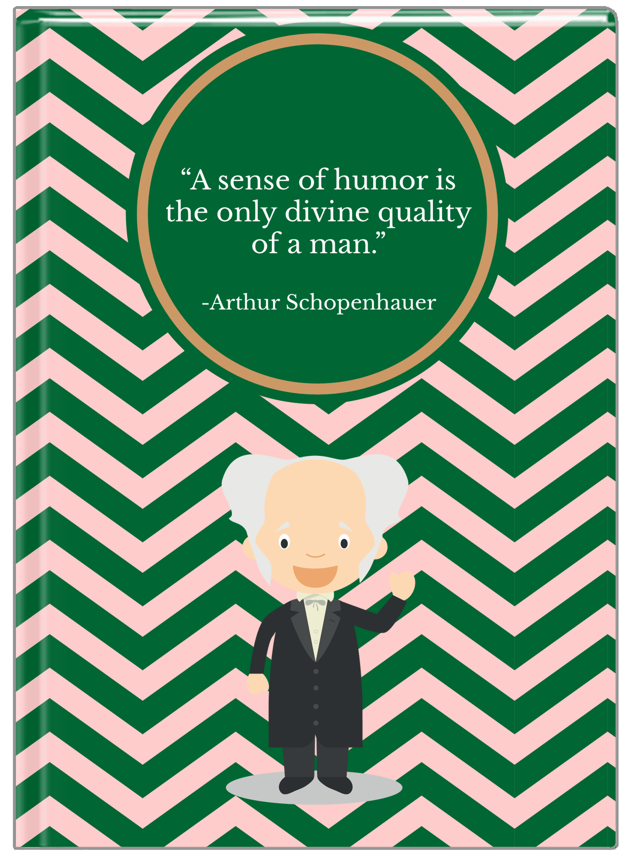 Famous Quotes Journal - Arthur Schopenhauer - Front View