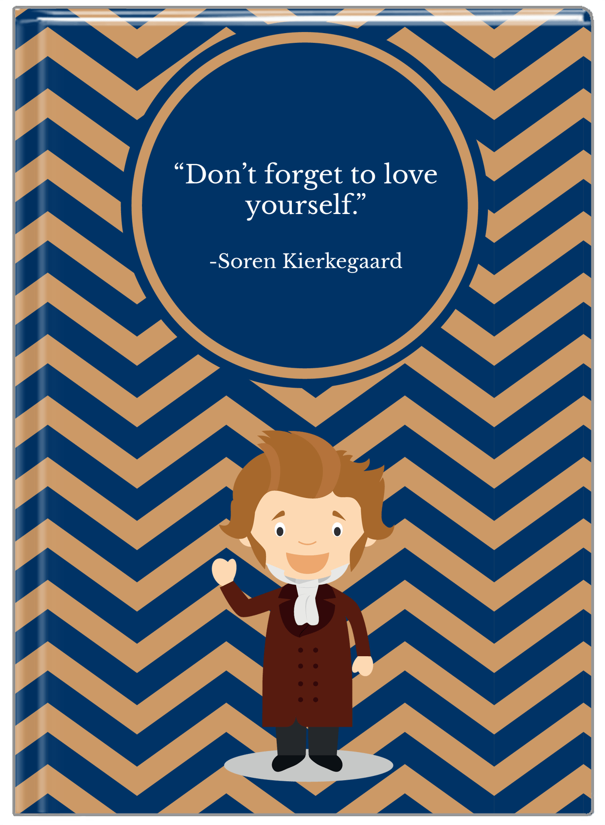 Famous Quotes Journal - Soren Kierkegaard - Front View