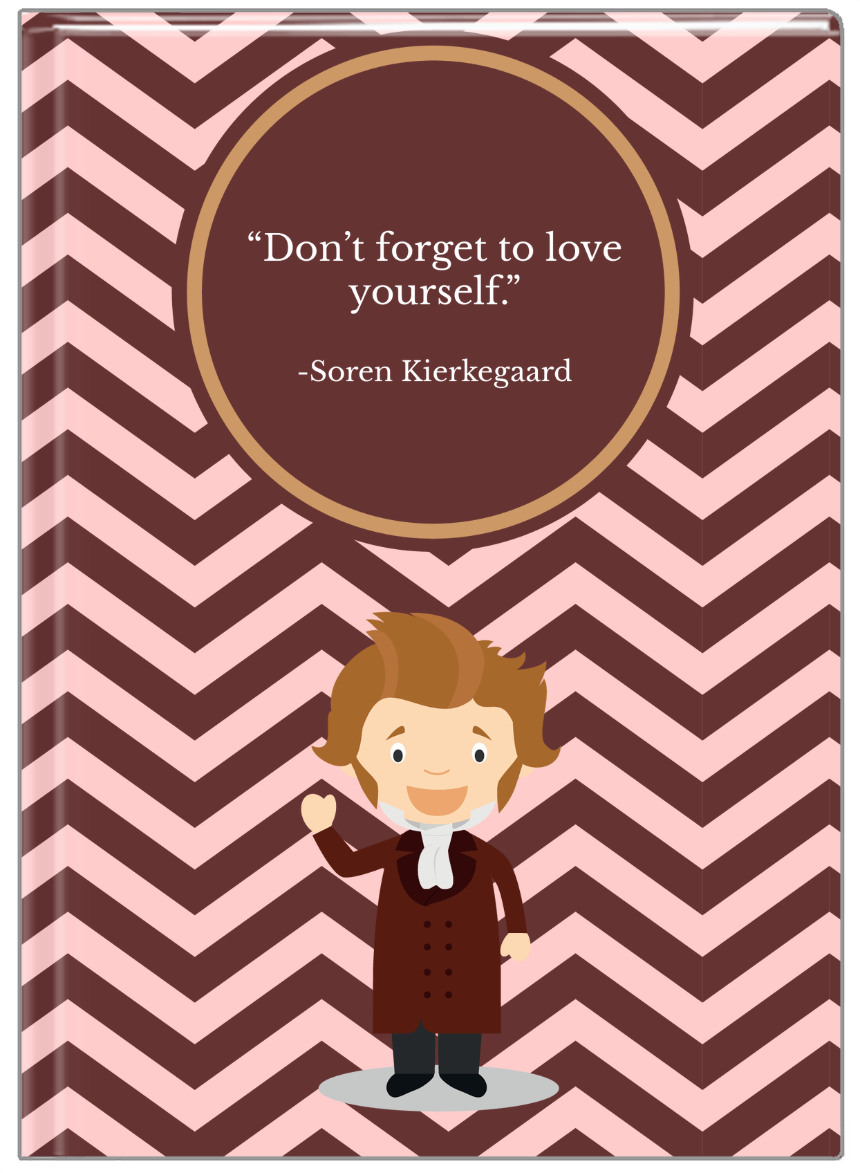 Famous Quotes Journal - Soren Kierkegaard - Front View