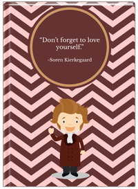 Thumbnail for Famous Quotes Journal - Soren Kierkegaard - Front View