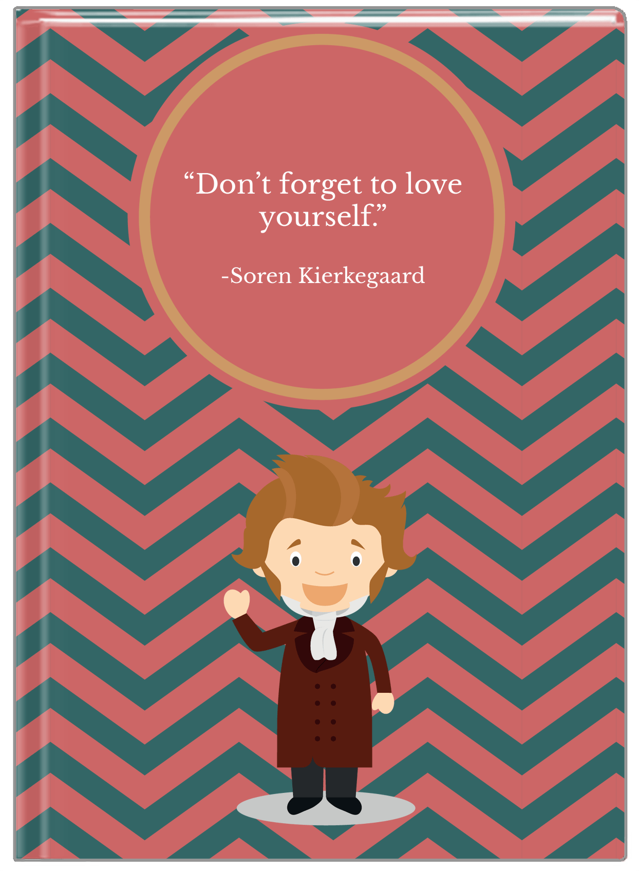 Famous Quotes Journal - Soren Kierkegaard - Front View