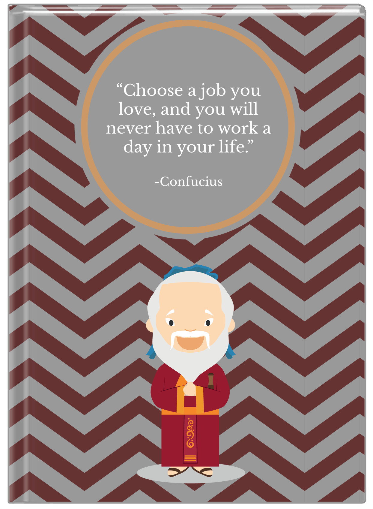 Famous Quotes Journal - Confucius - Front View
