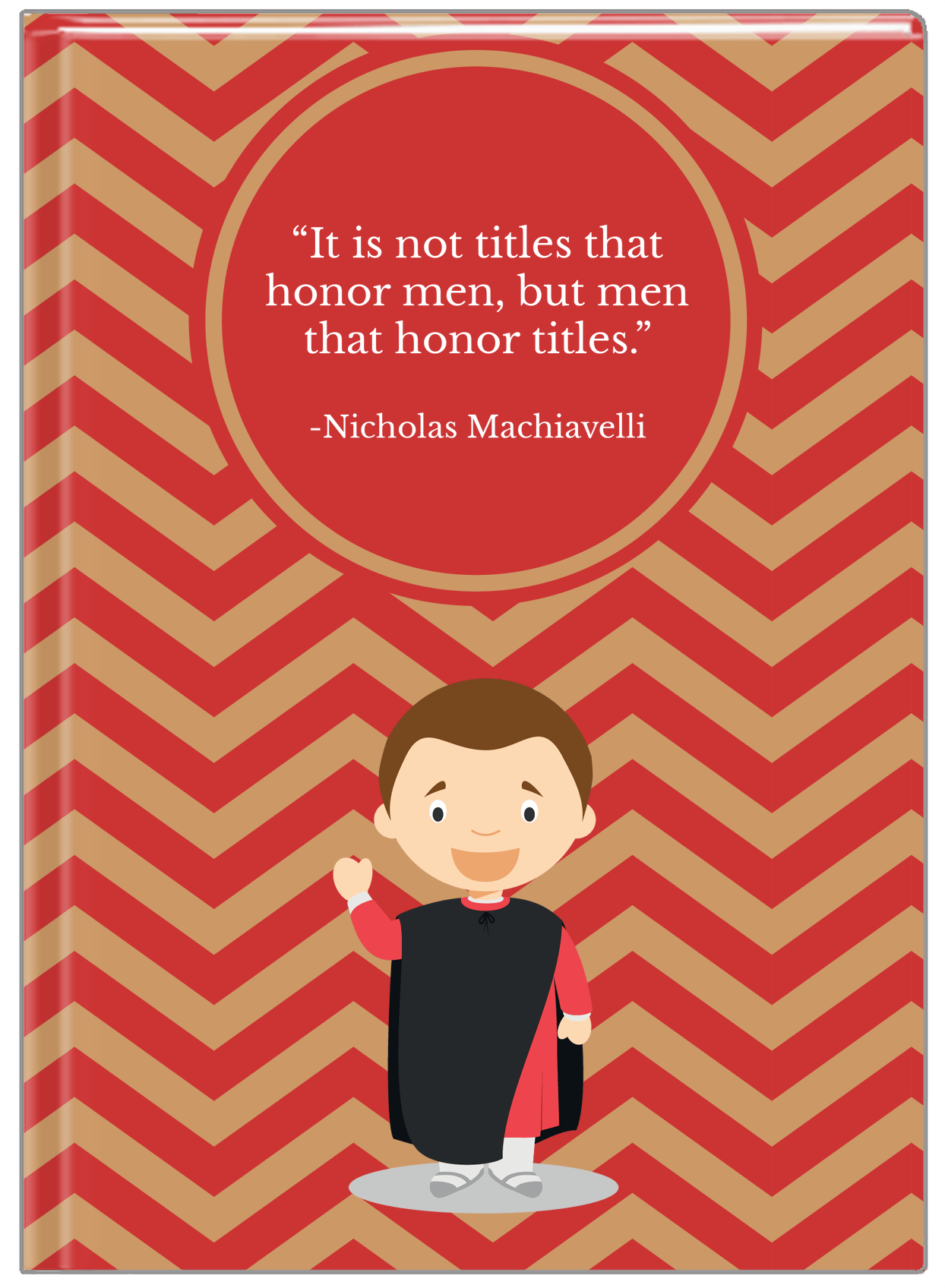 Famous Quotes Journal - Machiavelli - Front View
