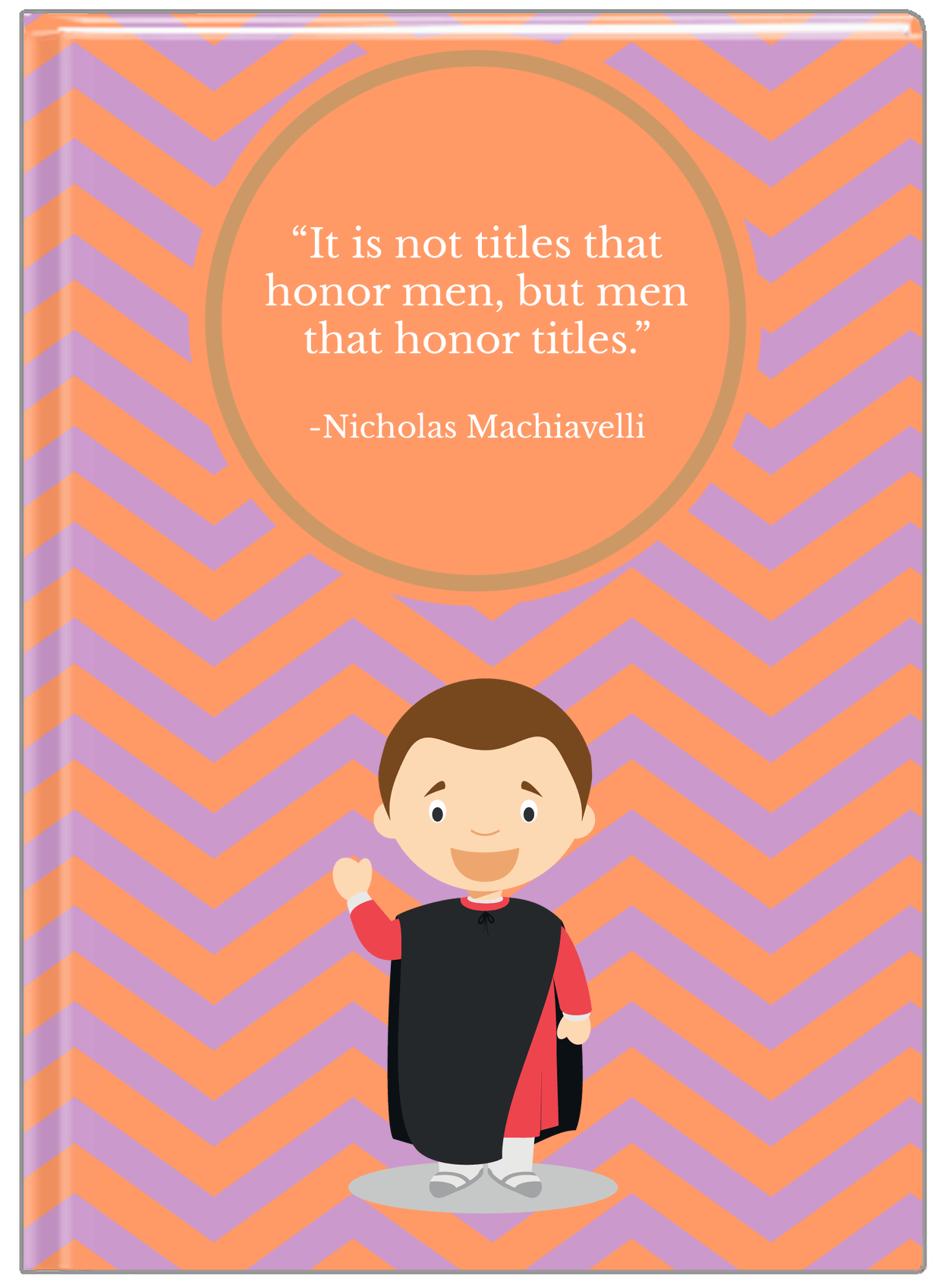 Famous Quotes Journal - Machiavelli - Front View