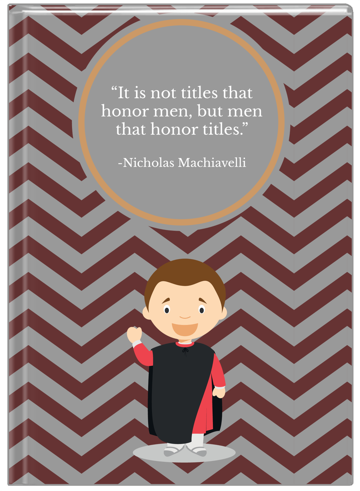 Famous Quotes Journal - Machiavelli - Front View