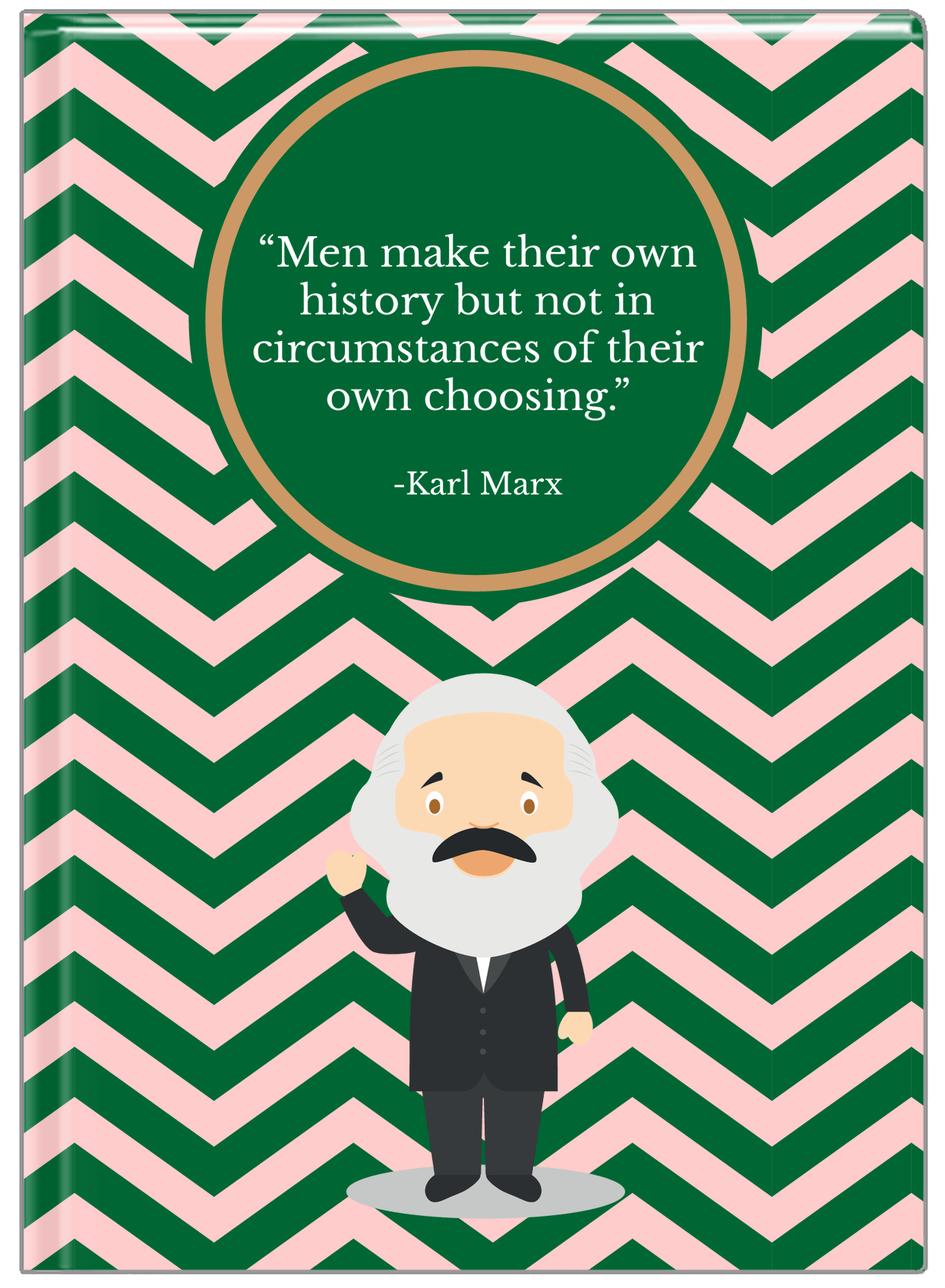 Famous Quotes Journal - Karl Marx - Front View