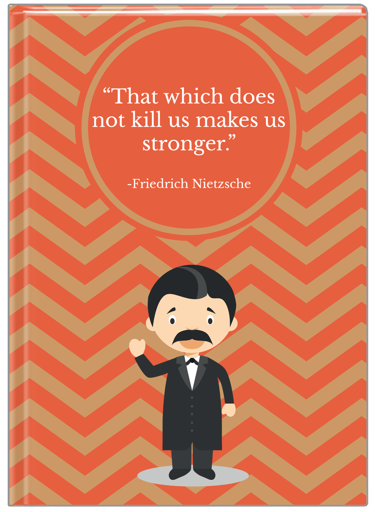 Famous Quotes Journal - Nietzsche - Front View