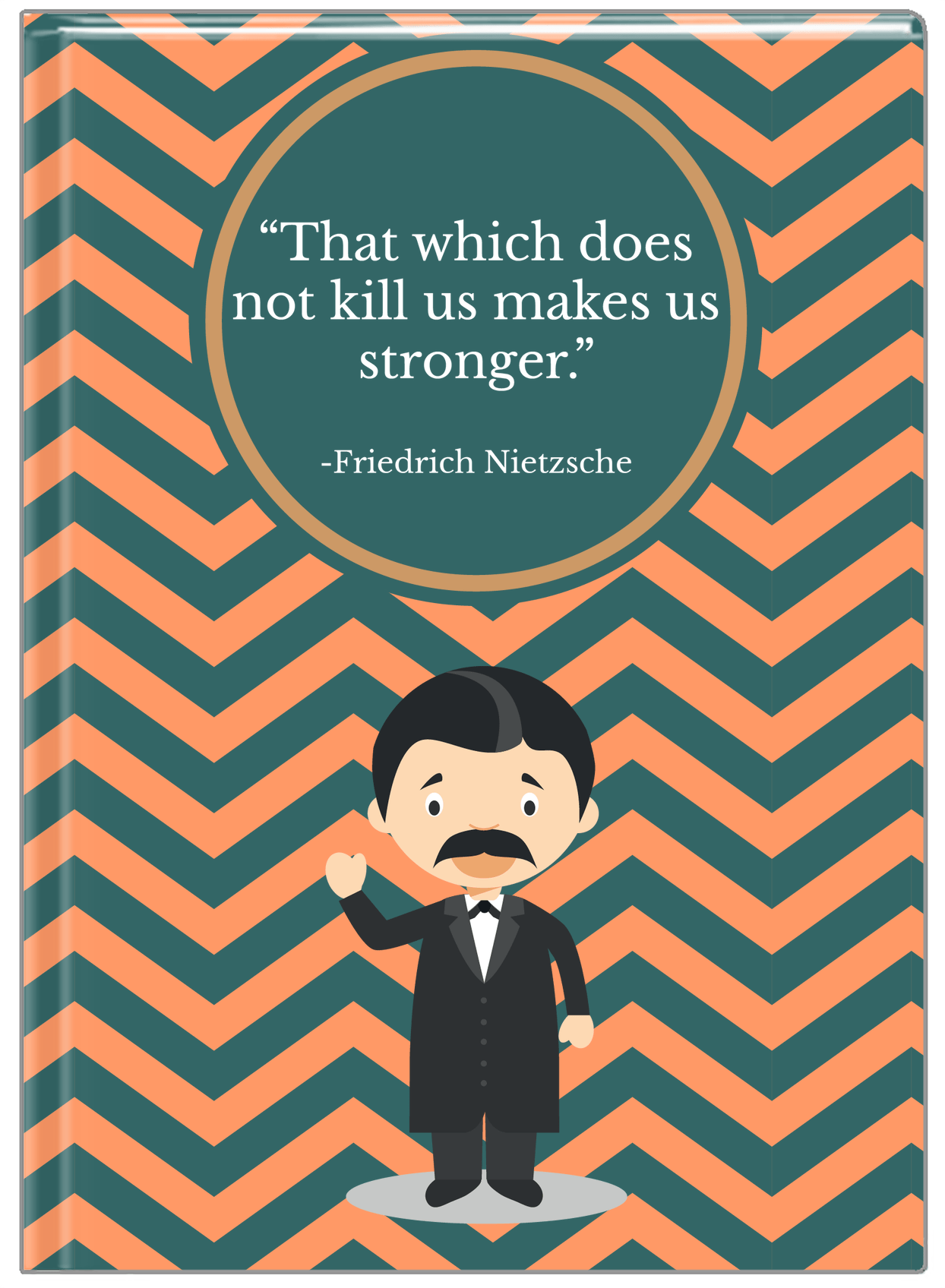 Famous Quotes Journal - Nietzsche - Front View