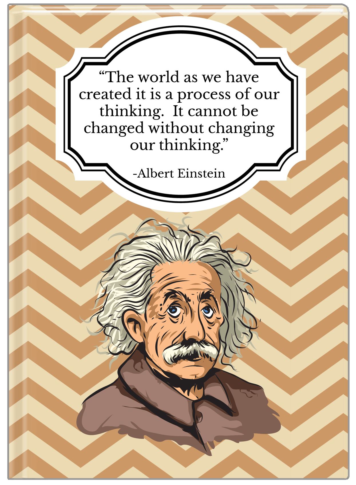 Famous Quotes Journal - Albert Einstein - Front View