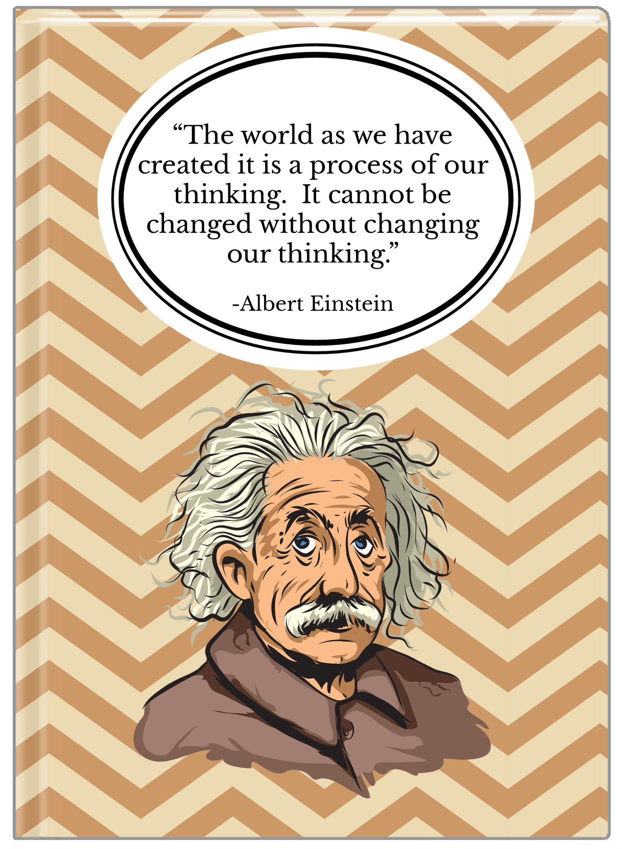 Famous Quotes Journal - Albert Einstein - Front View