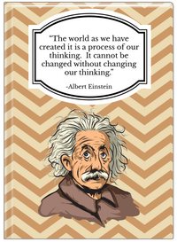 Thumbnail for Famous Quotes Journal - Albert Einstein - Front View