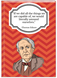 Thumbnail for Famous Quotes Journal - Thomas Edison - Front View