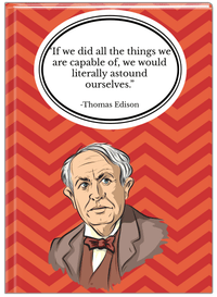 Thumbnail for Famous Quotes Journal - Thomas Edison - Front View