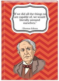 Thumbnail for Famous Quotes Journal - Thomas Edison - Front View