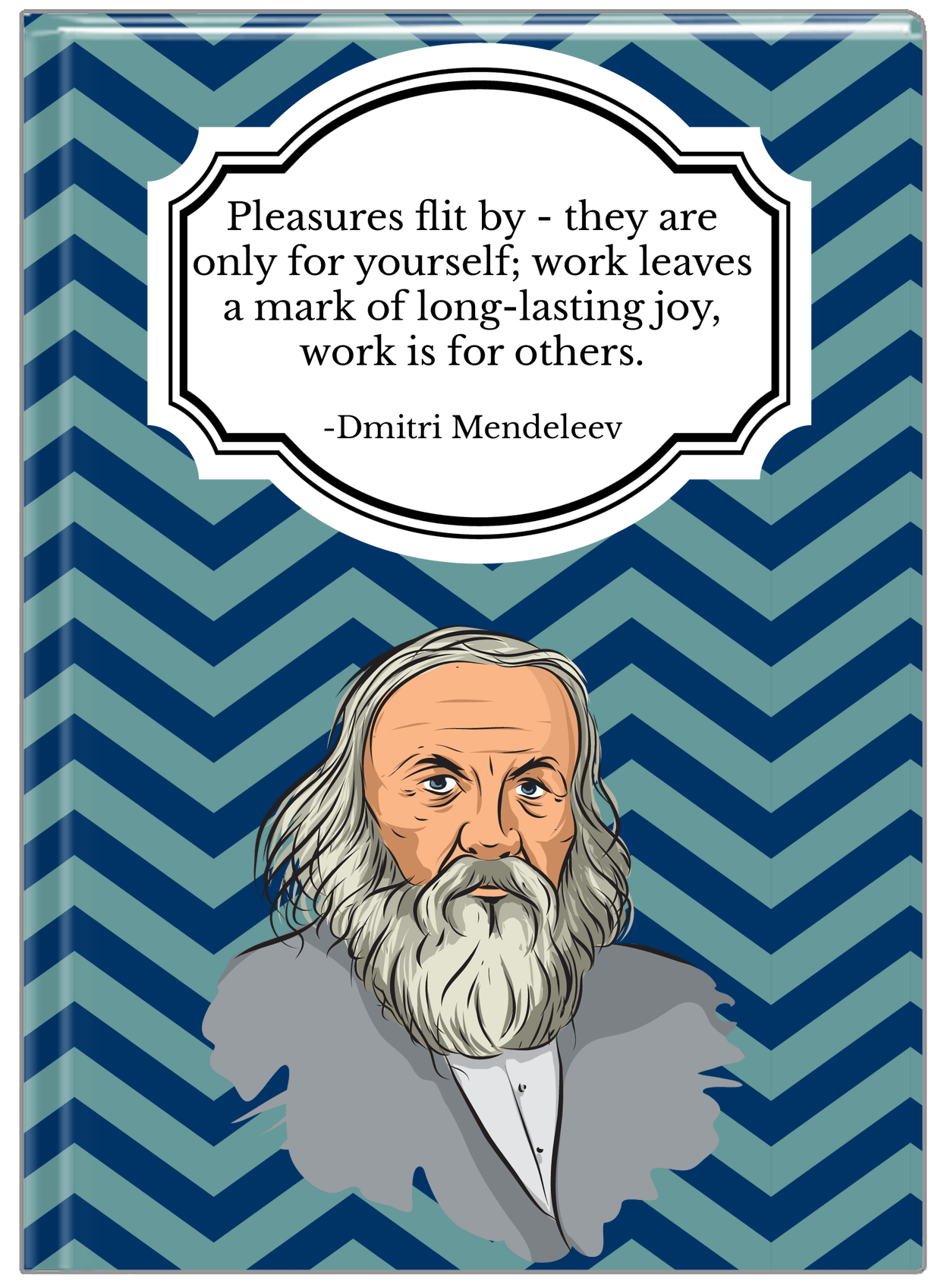 Famous Quotes Journal - Dmitri Mendeleev - Front View