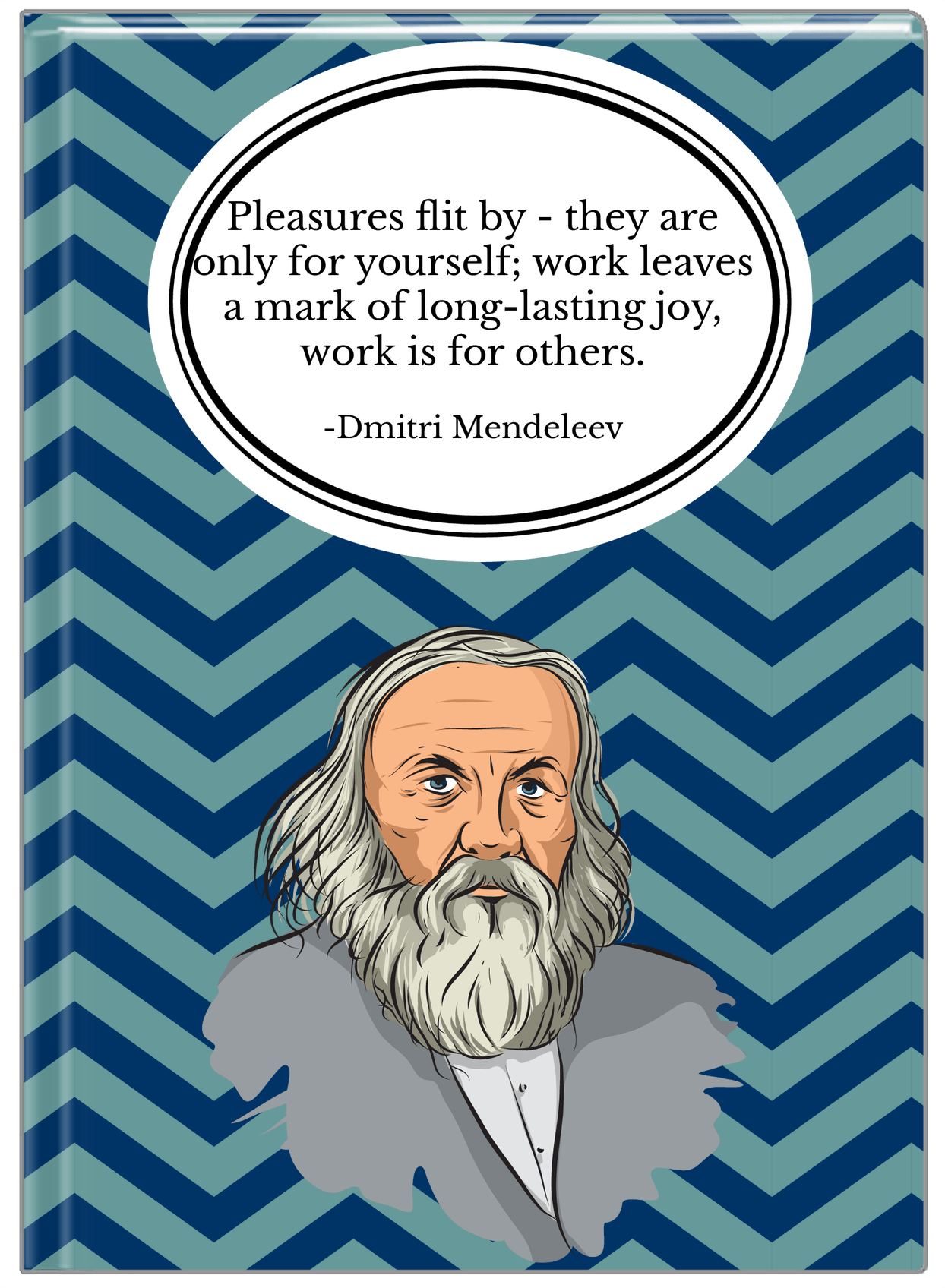 Famous Quotes Journal - Dmitri Mendeleev - Front View