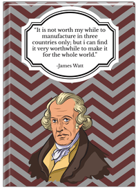 Thumbnail for Famous Quotes Journal - James Watt - Front View