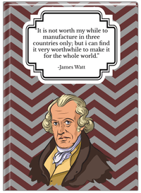 Thumbnail for Famous Quotes Journal - James Watt - Front View