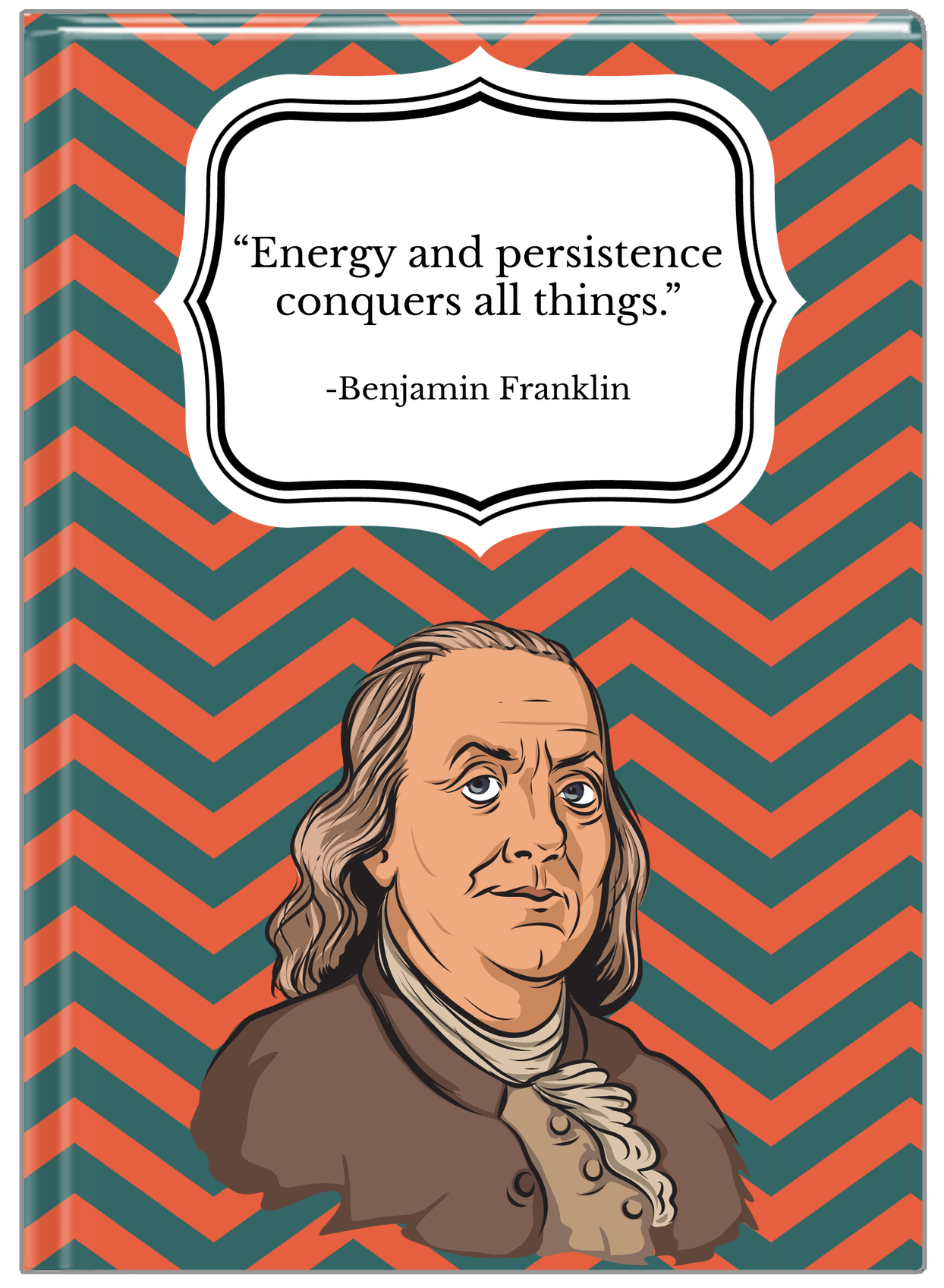 Famous Quotes Journal - Benjamin Franklin - Front View