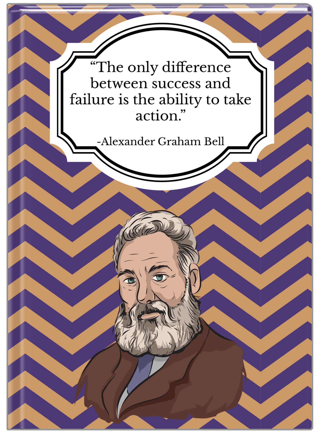 Famous Quotes Journal - Alexander Graham Bell - Front View