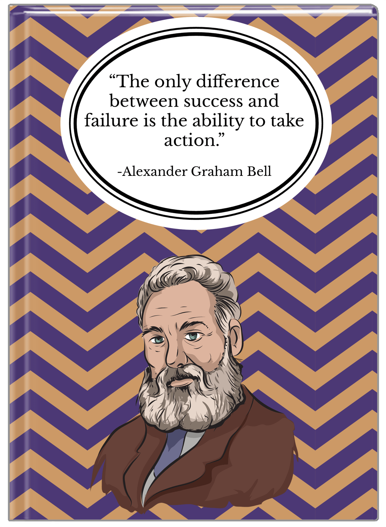 Famous Quotes Journal - Alexander Graham Bell - Front View