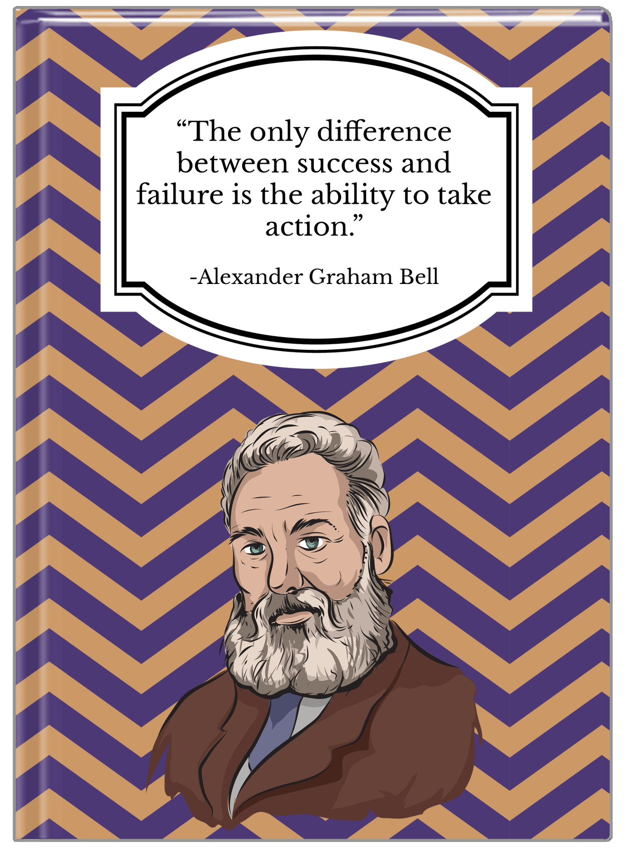 Famous Quotes Journal - Alexander Graham Bell - Front View