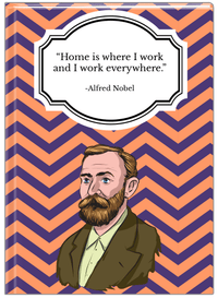 Thumbnail for Famous Quotes Journal - Alfred Nobel - Front View