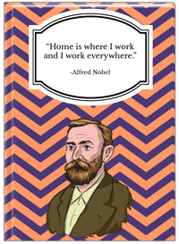 Thumbnail for Famous Quotes Journal - Alfred Nobel - Front View