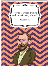 Thumbnail for Famous Quotes Journal - Alfred Nobel - Front View