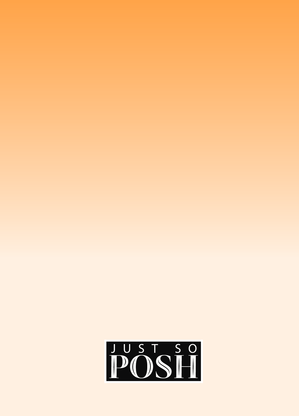 Personalized Flamingos Journal II - Tropical - Orange Background - Back View