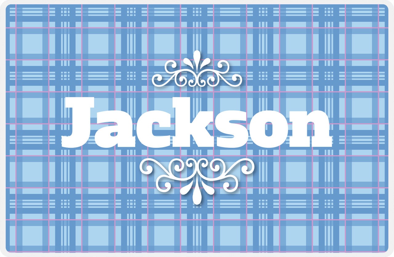 Personalized Flannel / Plaid Placemat VII - Western Flare -  View