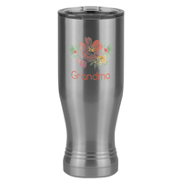 Thumbnail for Personalized Flowers Pilsner Tumbler (20 oz) - Grandma - Left View